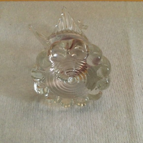 Murano art glass swan figurine paper weight clear glass Icet made in Venezuela - Picture 11 of 11